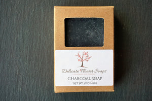 Charcoal Soap - Delicate Flower Soaps