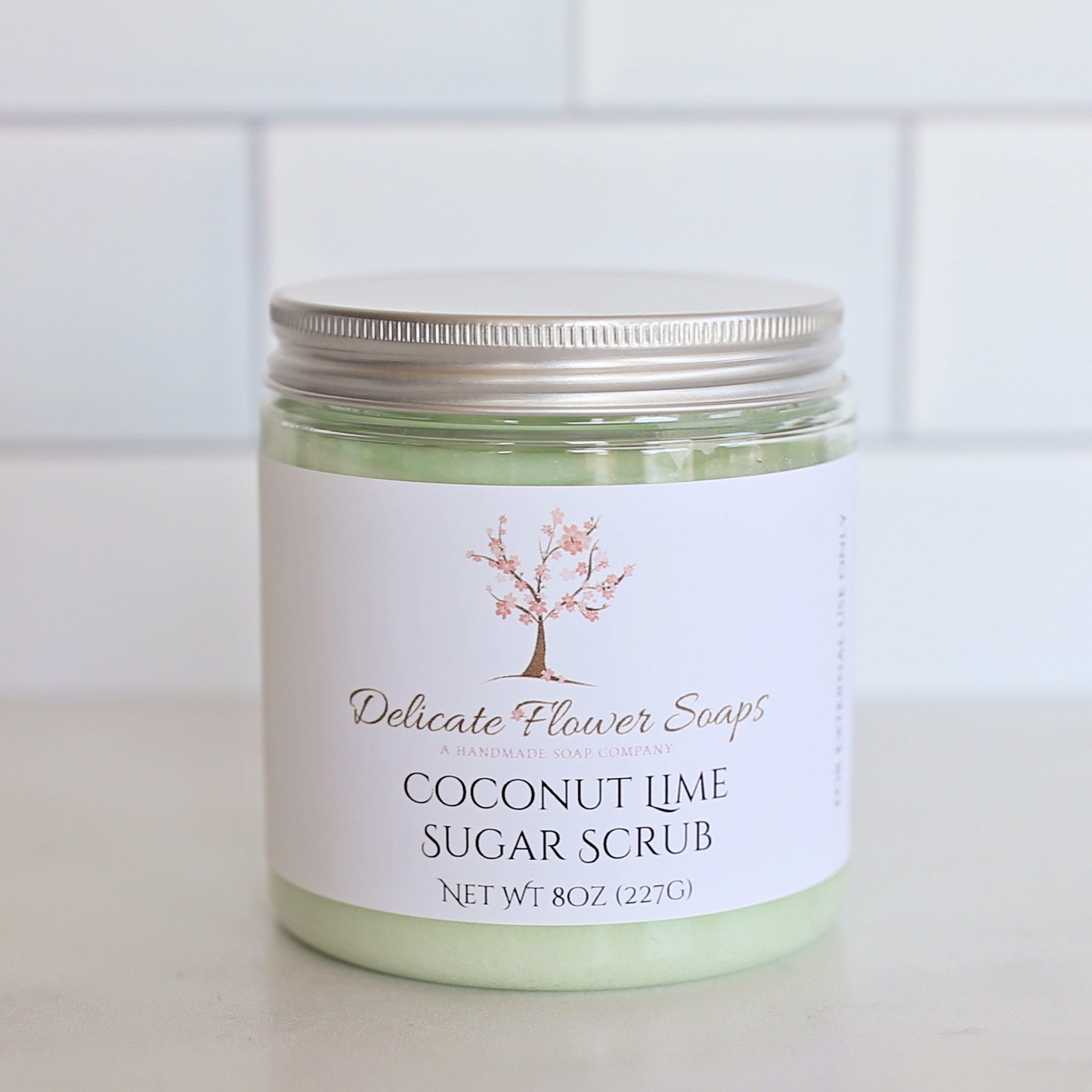 Coconut Lime Sugar Scrub Delicate Flower Soaps