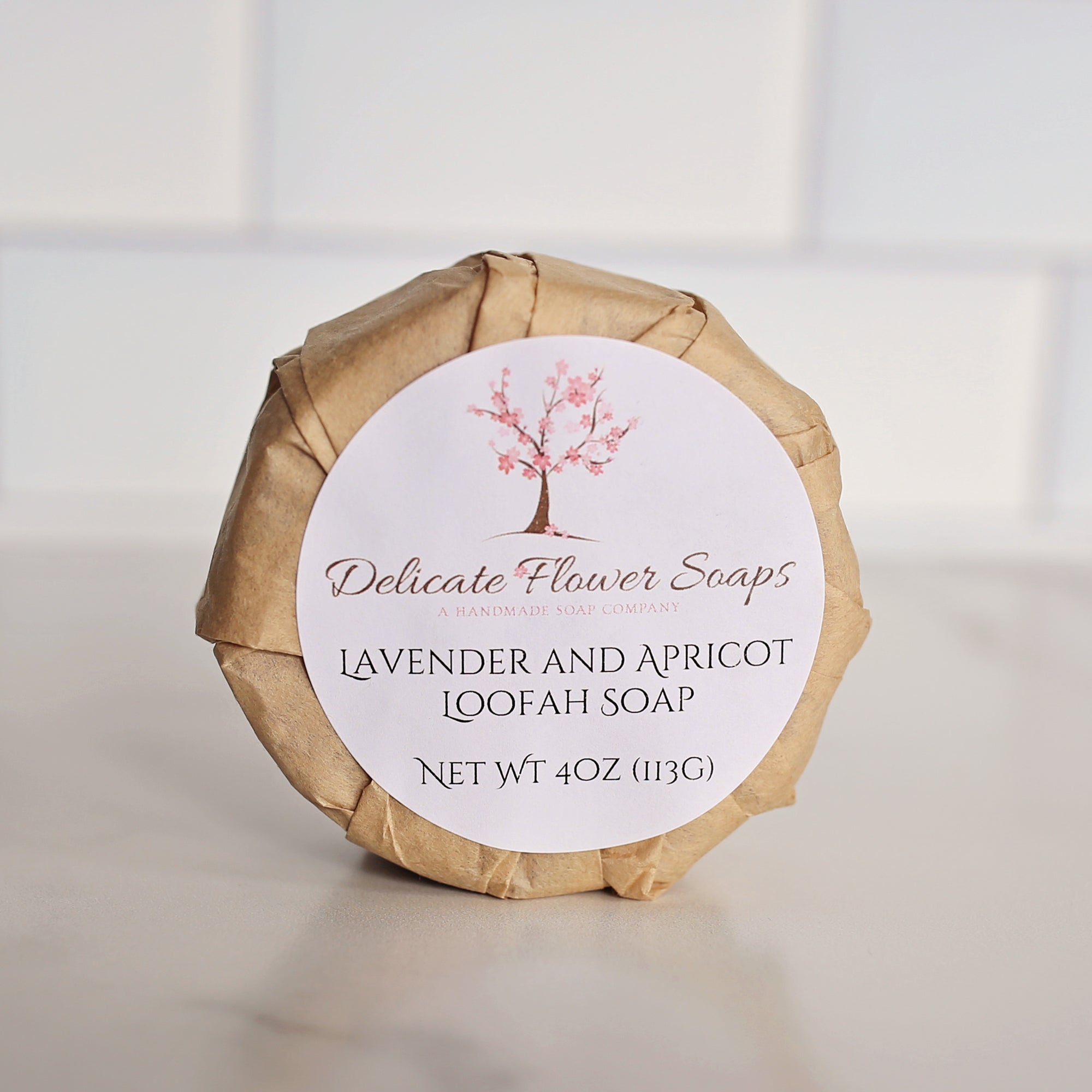 Lavender and Apricot Loofah Soap