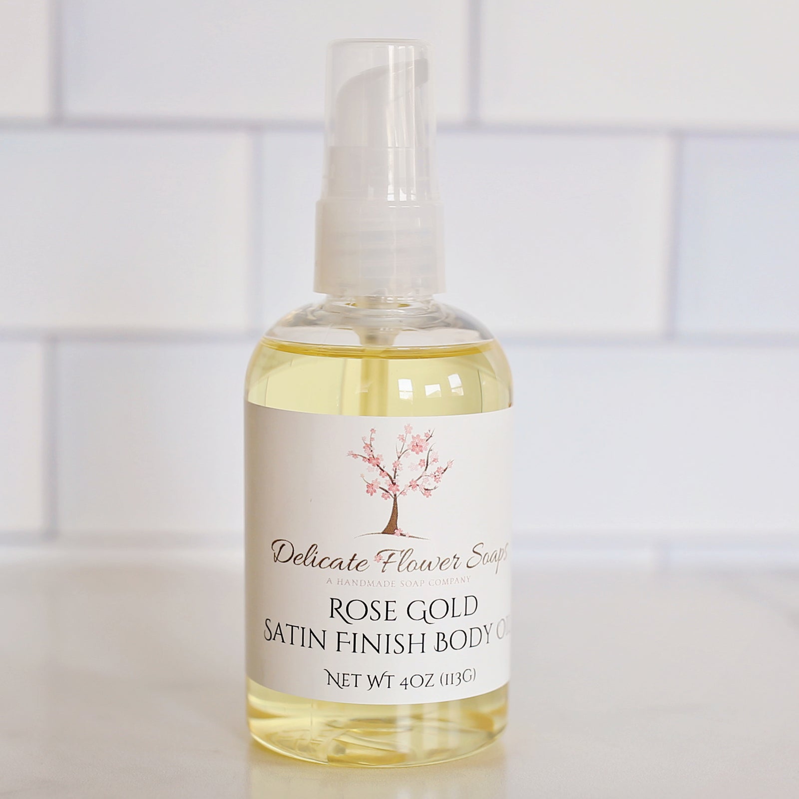 Rose Gold Satin Finish Dry Body Oil